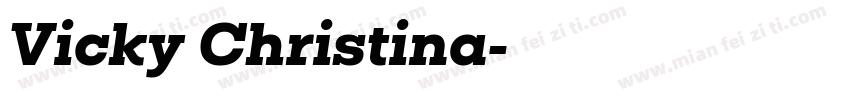 Vicky Christina字体转换